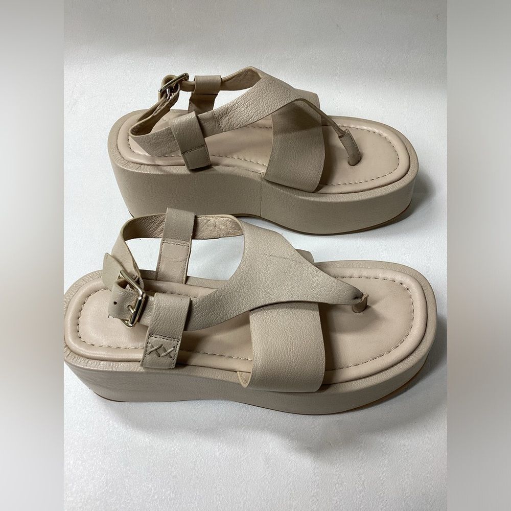 Free People Holt Ankle Strap Platform‎ Sandal Size 7.5 - Picture 4 of 14